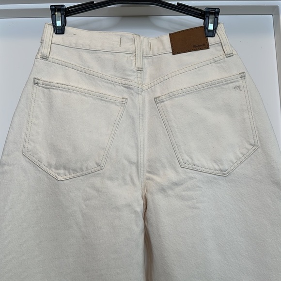 Madewell‎ Baggy Straight Jeans in Vintage Canvas Wash Sz 25 cream color - Picture 5 of 13